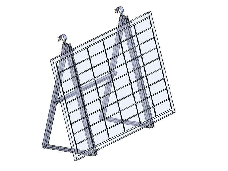 Panel solar Montaje en balcón Soporte de fácil instalación