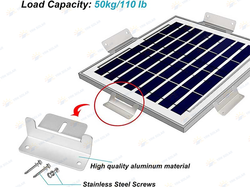 Montaje de panel solar Soportes Z para paneles solares instalados
