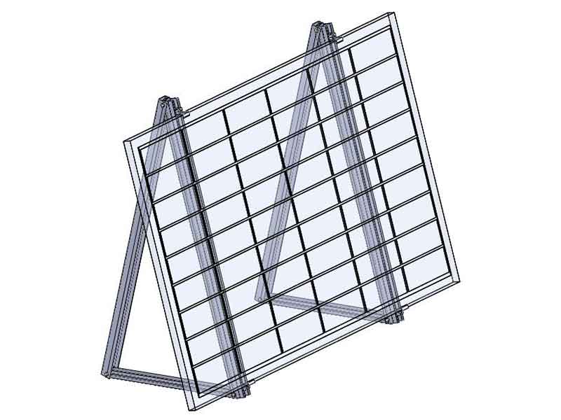 Sistema de soporte solar de estructura de montaje fotovoltaico triangular
