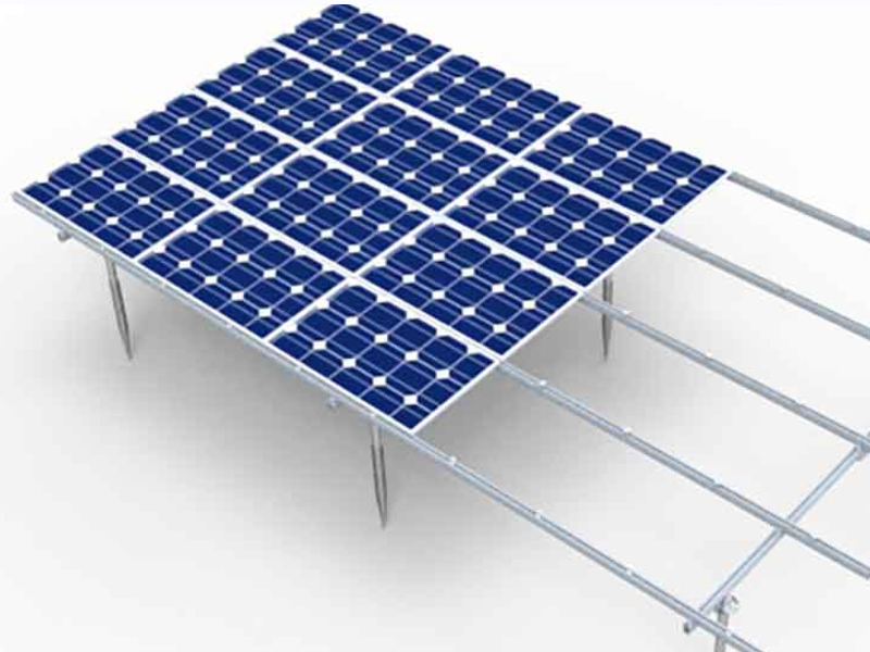 Estructura del sistema de montaje en tierra solar de aluminio