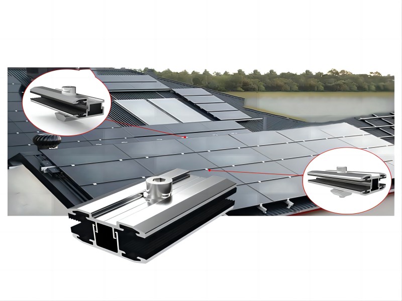 Bloque de prensa de montaje de panel solar sin marco