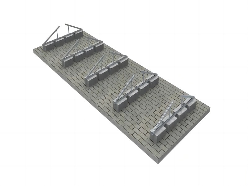 Soporte de montaje solar para techo plano YRK-Roof 01