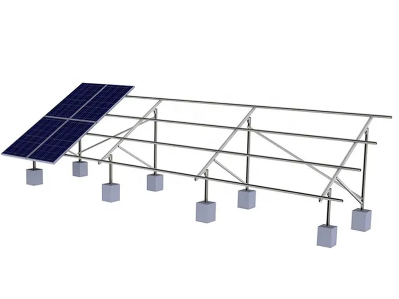 Sistema de montaje de estructura fotovoltaica en rack de tierra YRK-Ground02