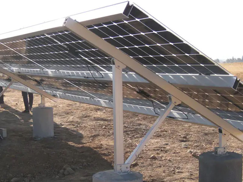 Sistema de montaje de estructura fotovoltaica en rack de tierra YRK-Ground02