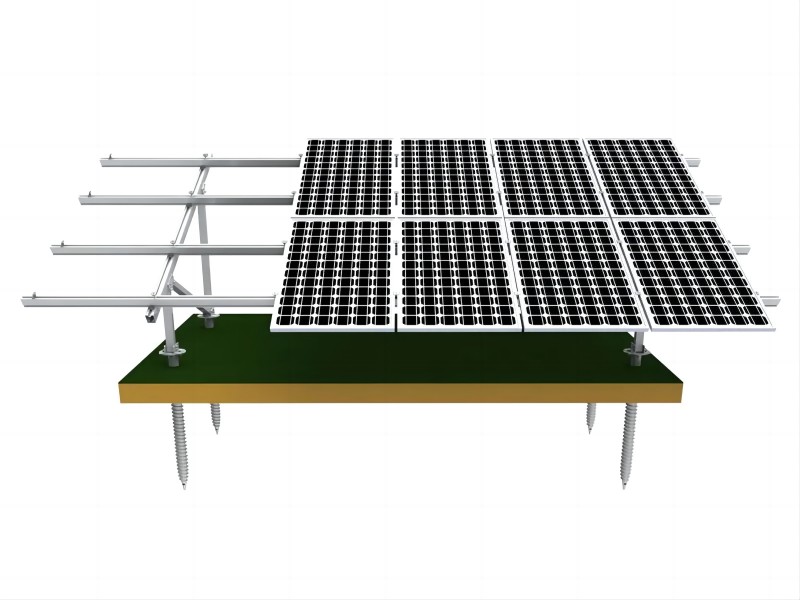 Instalación de soporte de montaje solar de tierra tipo N YRK-Ground05