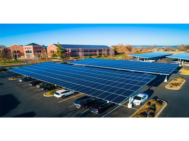 Sistema de montaje de panel solar Estructura de estacionamiento de automóviles YRK-Cochera05