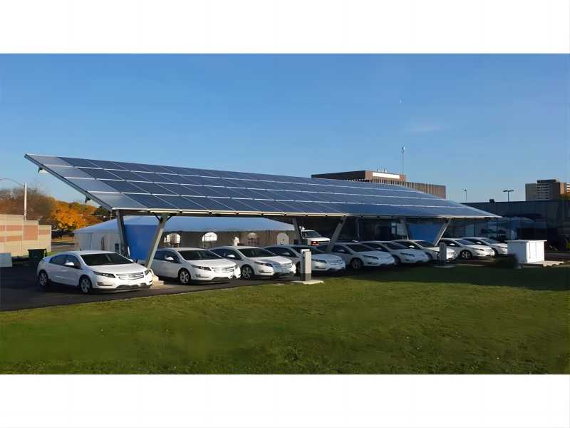 Sistema de montaje de panel solar Estructura de estacionamiento de automóviles YRK-Cochera05