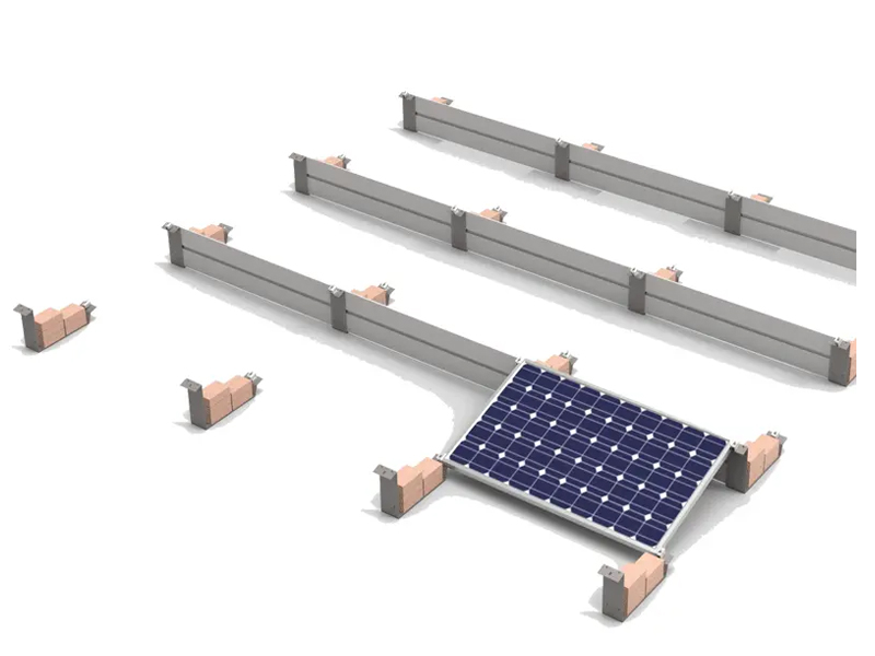 Soportes de montaje de techo plano de panel solar YRK-Roof 01