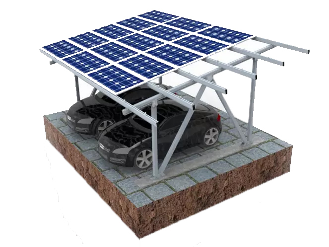 Montaje de cochera solar